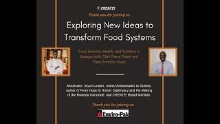Exploring New Ideas to Transform Food Systems with Chef Pierre Thiam and Pape Amadou Gaye