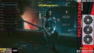 AFMF Cyberpunk 2077 Ray Tracing Ultra FSR 4K | 7900 XTX | R9 7950X 3D