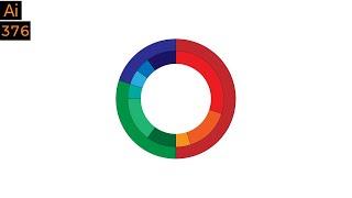 How to create a segmented donut chart in Adobe Illustrator