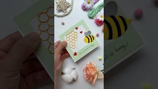 Cute Gift Card 🩷#shorts #samycalligraphy #diy #art #craft #bee #honey #love