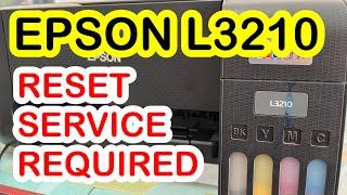 Epson L3210 Service Required | How to Reset