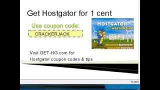 Hostgator 1 Cent Coupon Video- How to Get Hosting for 1 Cent