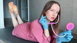 nurse roleplay asmr calm sounds for sleep in the pose