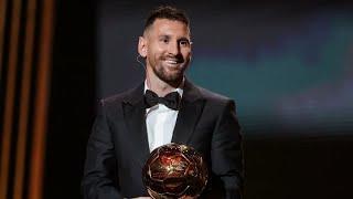 The Moment Of Lionel Messi Receiving His 8th Ballon d'Or  | 4K 