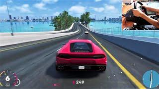 Lamborghini Huracan LP 610 4- Free Roaming Gameplay Crew 2  LogitechSteering wheel + Shifter