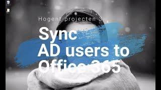 7. Sync AD users to Office 365