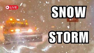 Live Now: LAKE EFFECT SNOWSTORM - Winter Weather - Live Storm Chaser