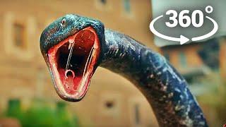 360° GIANT SNAKE CHASES YOU! VR