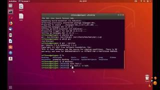 How to install test and remove  gcc on ubuntu 18.04 (bionic beaver)