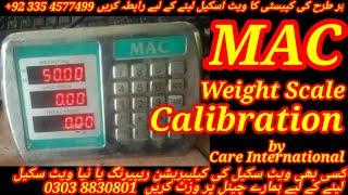 MAC Price Computing Weight Scale Calibration Setting by Care International