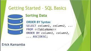 Microsoft SQL Database - Sorting records in a table