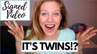 FINDING OUT I'M PREGNANT WITH TWINS | American Sign Language