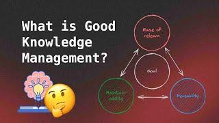 What is good knowledge management?