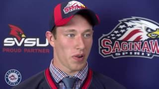 Saginaw Spirit sign 2016 Draft Pick Caleb Everett