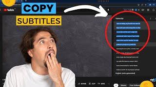How to Copy YouTube Subtitles as Text 