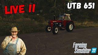 LIVE Farming Simulator 22. Forestry cu noul UTB 651 + Agricultura !! Ferma Șoimului Roleplay