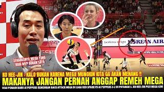 TERKEJUT&GAK NYANGKA!! Ko Hee-Jin Sampai NGOMONG GINI Ke Mega Usai Laga Red Spark Vs Ai Peppers 3-2