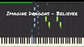 Imagine Dragons - Believer Piano Tutorial