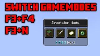 How to Swap Between Spectator Gamemodes | F3 + F4 command tutorial #shorts