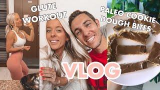 GLUTE WORKOUT, PALEO HEALTHY DESSERT RECIPE // VLOG