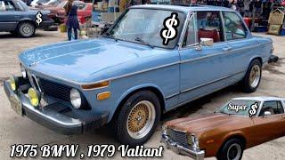 1975 BMW 2002, 1991 Ford Ghia, 1979 Valiant Volare en  Venta. Bazar de la Carcacha.