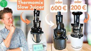  Der SaftPro für den Thermomix im Vergleich mit "richtigen" Slow Juicern! Lohnt die Anschaffung?