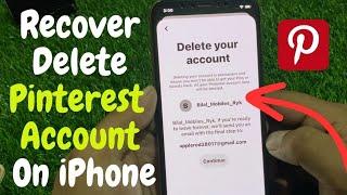 How To Recover Deleted Pinterest Account iPhone (Tutorial)