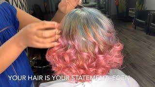 BEST HAIR COLOR TRANSFORMATION!  HAIRSTYLES BY EDEN!