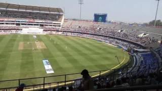 Rajiv Gandhi international cricket stadium,Hyderabad view from south pavilion terrace