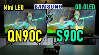 SAMSUNG QN90C vs S90C / Mini LED vs QD OLED / 144Hz 4K HDR GSync FreeSync