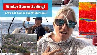 Episode 210 - Storm Sailing in the Med at Winter then finding ourselves lost in the Greek Wilderness