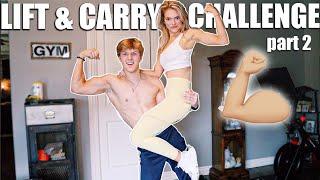 COUPLES LIFT AND CARRY CHALLENGE!!! *PART 2* bf vs. gf!