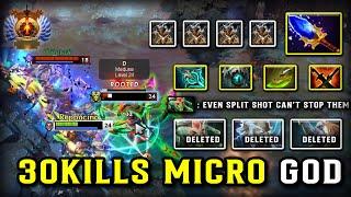 EPIC 30KILLS MICRO GOD CARRY Meepo Aghs Scepter Item Build | Imba Mega Meepo | 7.38 DOTA 2