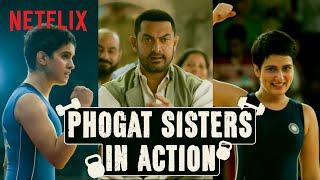 Wrestling Mania ft. Aamir Khan, Fatima Sana Shaikh and Sanya Malhotra | Dangal | Netflix India