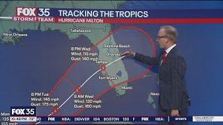 Hurricane Milton 11PM forecast update: Stronger, slower and expected to become a major hurricane