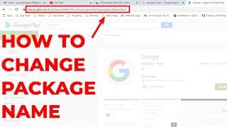 HOW TO CHANGE PACKAGE NAME?