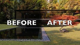 LUMION 8 Pro BEFORE/AFTER Render Settings Tutorial Japanese Minimalist House