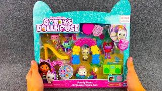 ASMR Unboxing Gabby’s Dollhouse: Pandy Paws Birthday Figure Set | No Talking