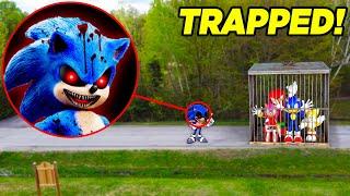 Drone Catches SONIC.EXE CAPTURED SONIC AND FRIENDS IN A CAGE!! (SAVE SONIC)