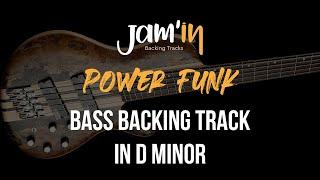 Power Funk Bass Backing Track in D Minor