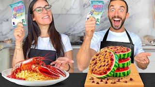 20€ A TESTA: chi cucina il MENÙ MIGLIORE?! vs la MIA RAGAZZA!