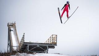 Ski Jumper Sarah Hendrickson Takes Flight on the Sleeping Giant