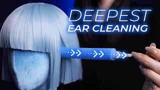 ASMR Longest Ear Canal, Deepest Ear Cleaning (No Talking)