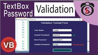 VB.Net | Password Validation In VB | TextBox Validation In VB.Net Windows Form Application