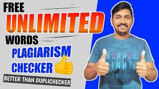 Free Plagiarism Checker Without Word Limit | Unlimited Words Plagiarism Checker with % Accuracy