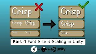 Custom Pixel Art Font for Unity - Font Size & Scaling (Unity) [Part 4/4]