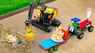 top most creative diy mini tractor of Sun Farming | Excavation of statue of supreme god of India