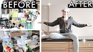 MINIMALISM | Kitchen Declutter with Me 2021  *big* MESSY TO MINIMAL TRANSFORMATION Purge + Organize