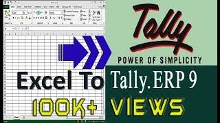 How to Import Data from Excel To Tally ERP 9