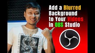 How to add blur filter in obs studio using plugin